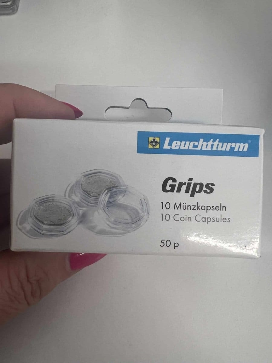 Coin Capsules CAPS 50 Pence pack of 10 - Nova Coins