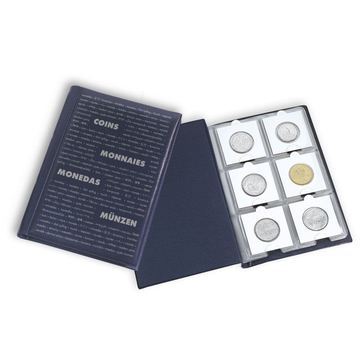 Coin Wallet Holds 60 2x2s Blue - Nova Coins