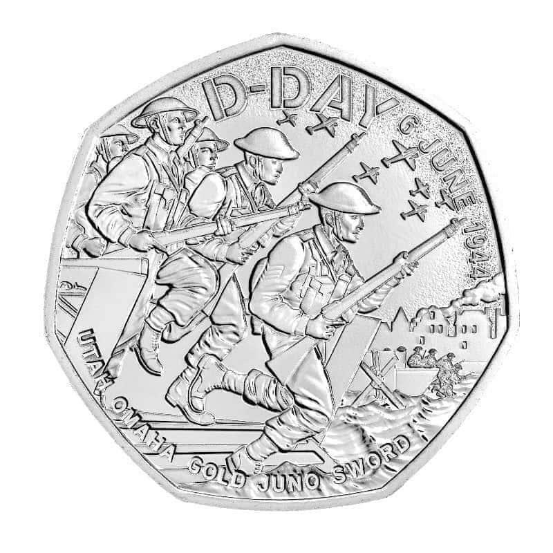 D - Day 2024 50p Cupro - Nickel Brilliant Uncirculated Coin - Nova Coins