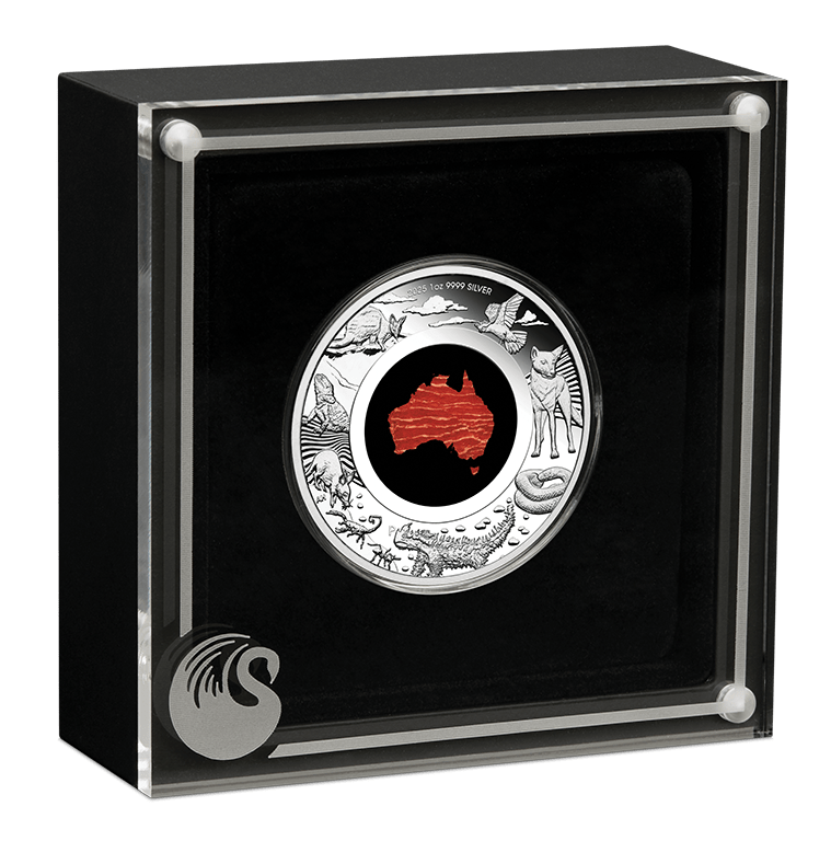 Great Southern Land Desert 2025 1oz Silver Proof Jasper Coin - Nova Coins