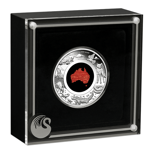 Great Southern Land Desert 2025 1oz Silver Proof Jasper Coin - Nova Coins