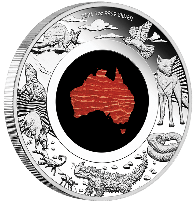 Great Southern Land Desert 2025 1oz Silver Proof Jasper Coin - Nova Coins