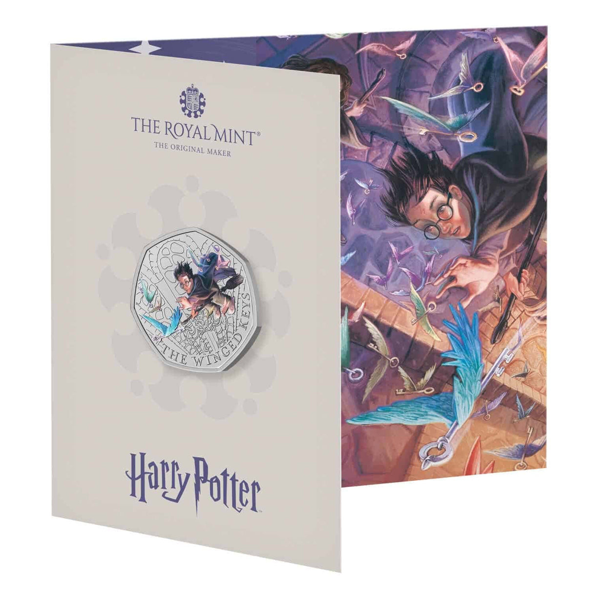 2024 50p Harry Potter the Winged Keys Coloured BUNC
