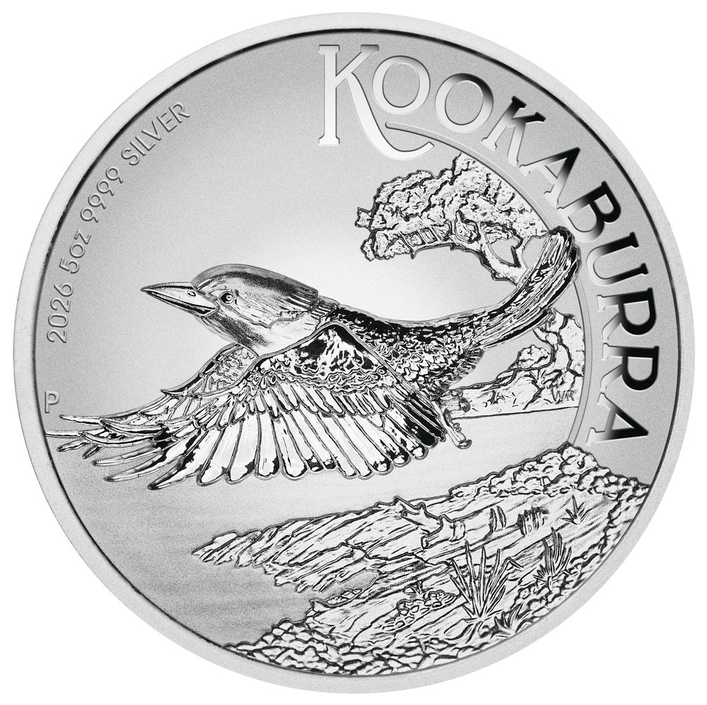 Australian Kookaburra 2026 $8 5oz Silver Incused Coin