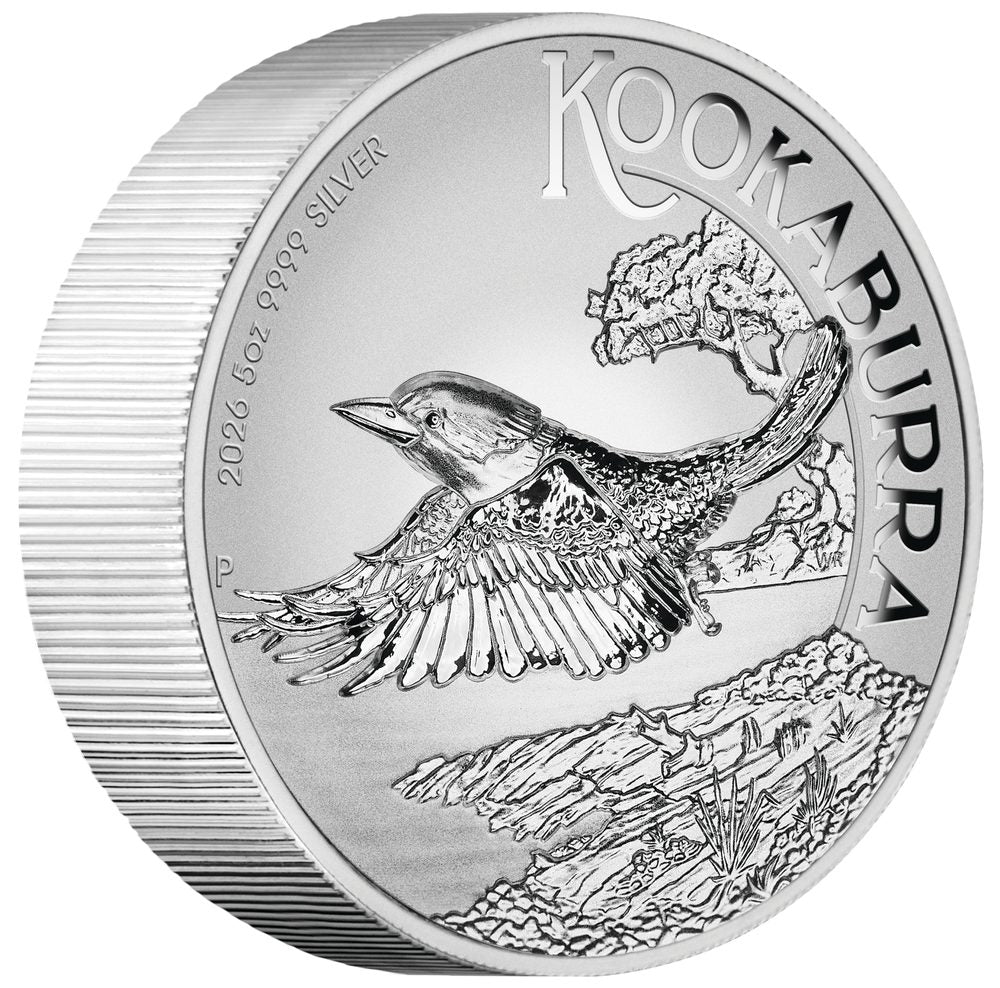 Australian Kookaburra 2026 $8 5oz Silver Incused Coin