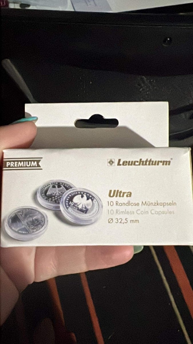 Lighthouse Ultra 50c Ultra Coin Capsules - 32.5mm - Nova Coins