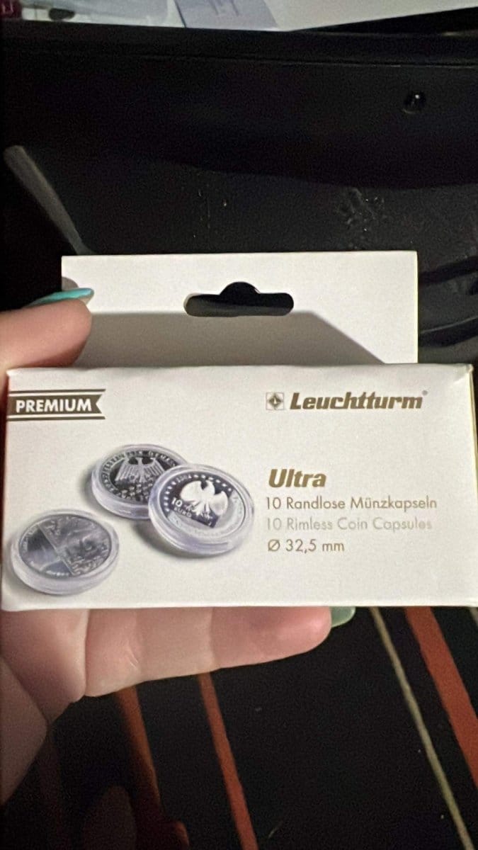 Lighthouse Ultra 50c Ultra Coin Capsules - 32.5mm - Nova Coins