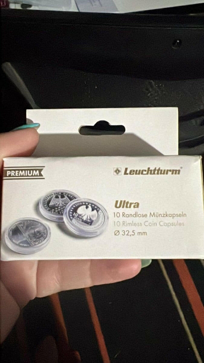 Lighthouse Ultra 50c Ultra Coin Capsules - 32.5mm - Nova Coins