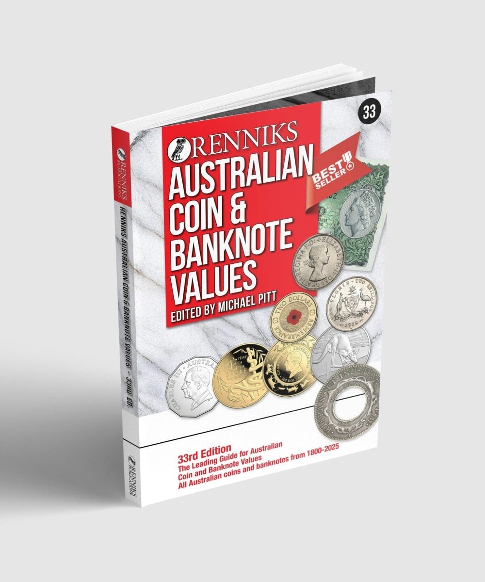 Renniks Australian Coin & Banknote Values 33rd Edition - Hard Cover - Nova Coins