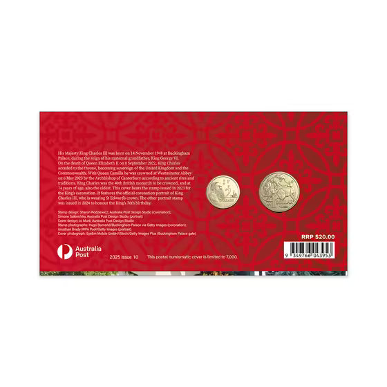 2025 $1 and $2 King Charles III two-coin PNC