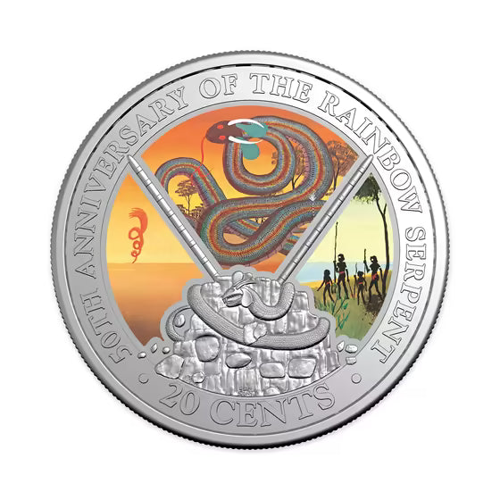 The Rainbow Serpent 50th Anniversary Postal Numismatic Cover (PNC)