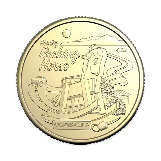 2025 Aussie Big Things 2 $1 AlBr Uncirculated – The Big Rocking Horse