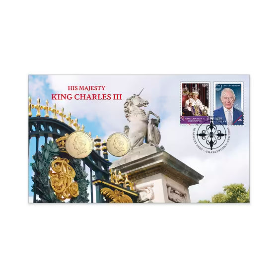 2025 $1 and $2 King Charles III two-coin PNC