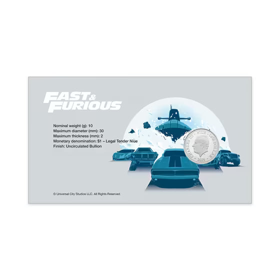 Fast and Furious Postal Numismatic Cover (PNC)