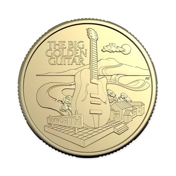 2025 Aussie Big Things 2 $1 AlBr Uncirculated – The Big Golden Guitar