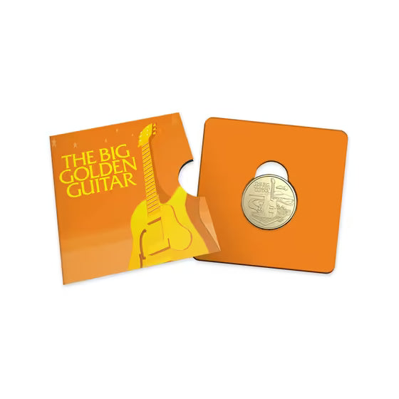2025 Aussie Big Things 2 $1 AlBr Uncirculated – The Big Golden Guitar