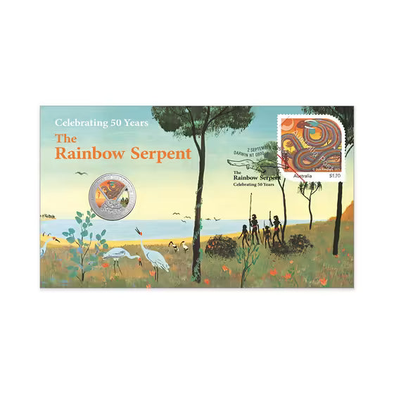 The Rainbow Serpent 50th Anniversary Postal Numismatic Cover (PNC)