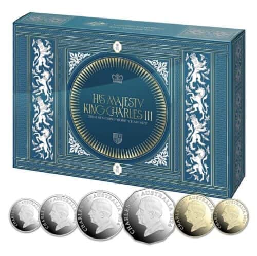 2024 AlBr CuNi Proof Six Coin Year Set - HM King Charles III Effigy