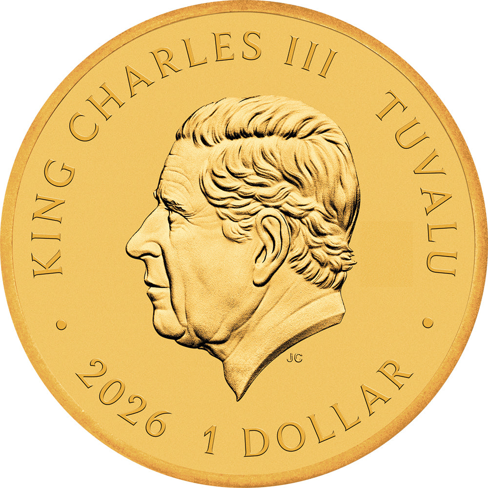 Stranger Things Hawkins 2026 Gold-Plated Collector Coin Obverse