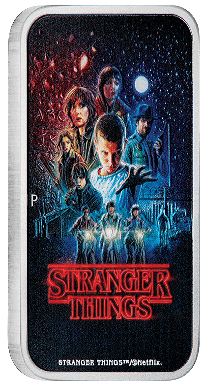 Stranger Things - Season 1 2026 1oz Silver Coloured Rectangular Coin - Nova Coins