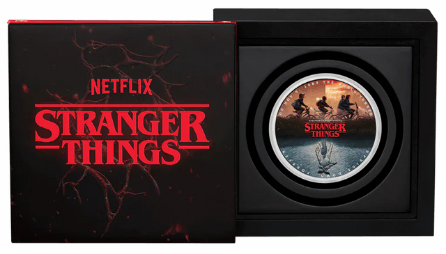 Stranger Things - The Upside Down 2026 1oz Silver Coloured Coin - Nova Coins