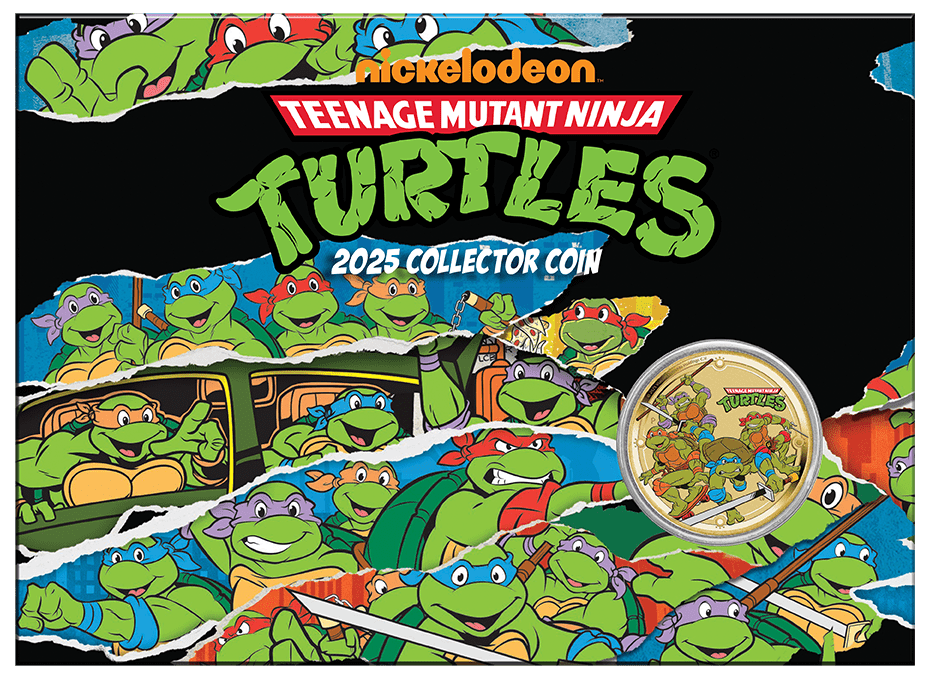 Teenage Mutant Ninja Turtles 2025 $1 Coin In Card - Nova Coins