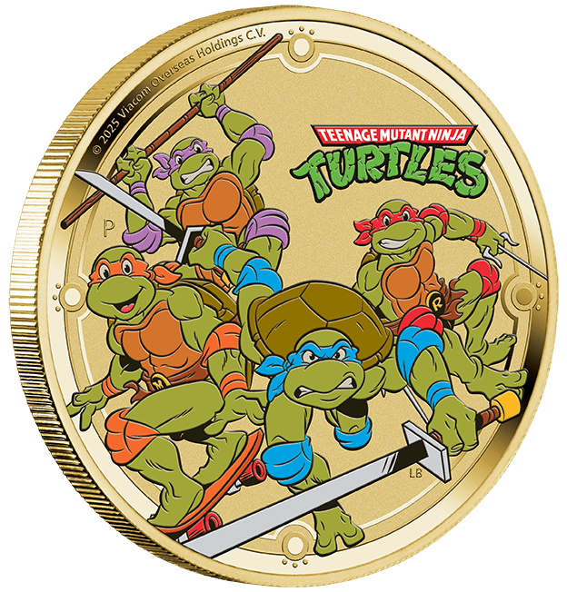 Teenage Mutant Ninja Turtles 2025 $1 Coin In Card - Nova Coins