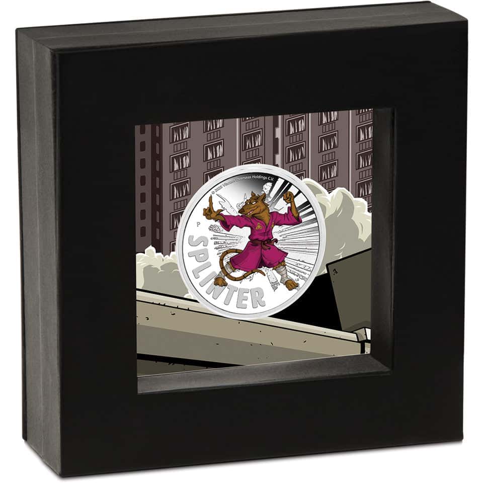 2025 Teenage Mutant Ninja Turtles - Splinter 1oz Silver Proof Coloured Coin