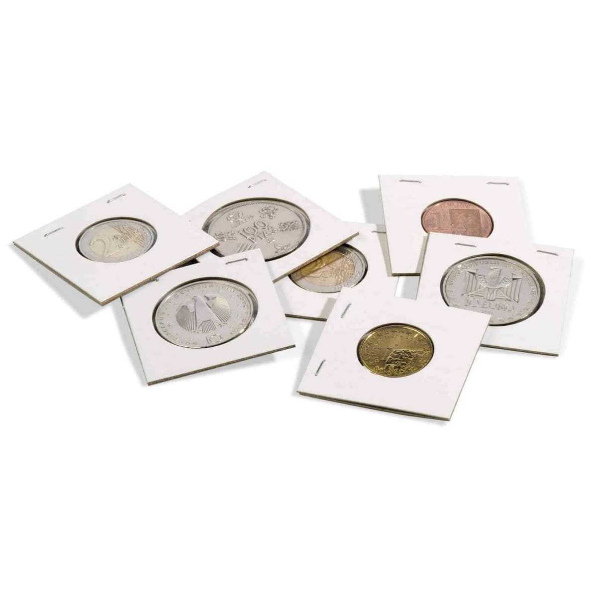 Three pence 3d - Lighthouse TACK Staple 2×2" Coin Holders (17.5mm) - Nova Coins