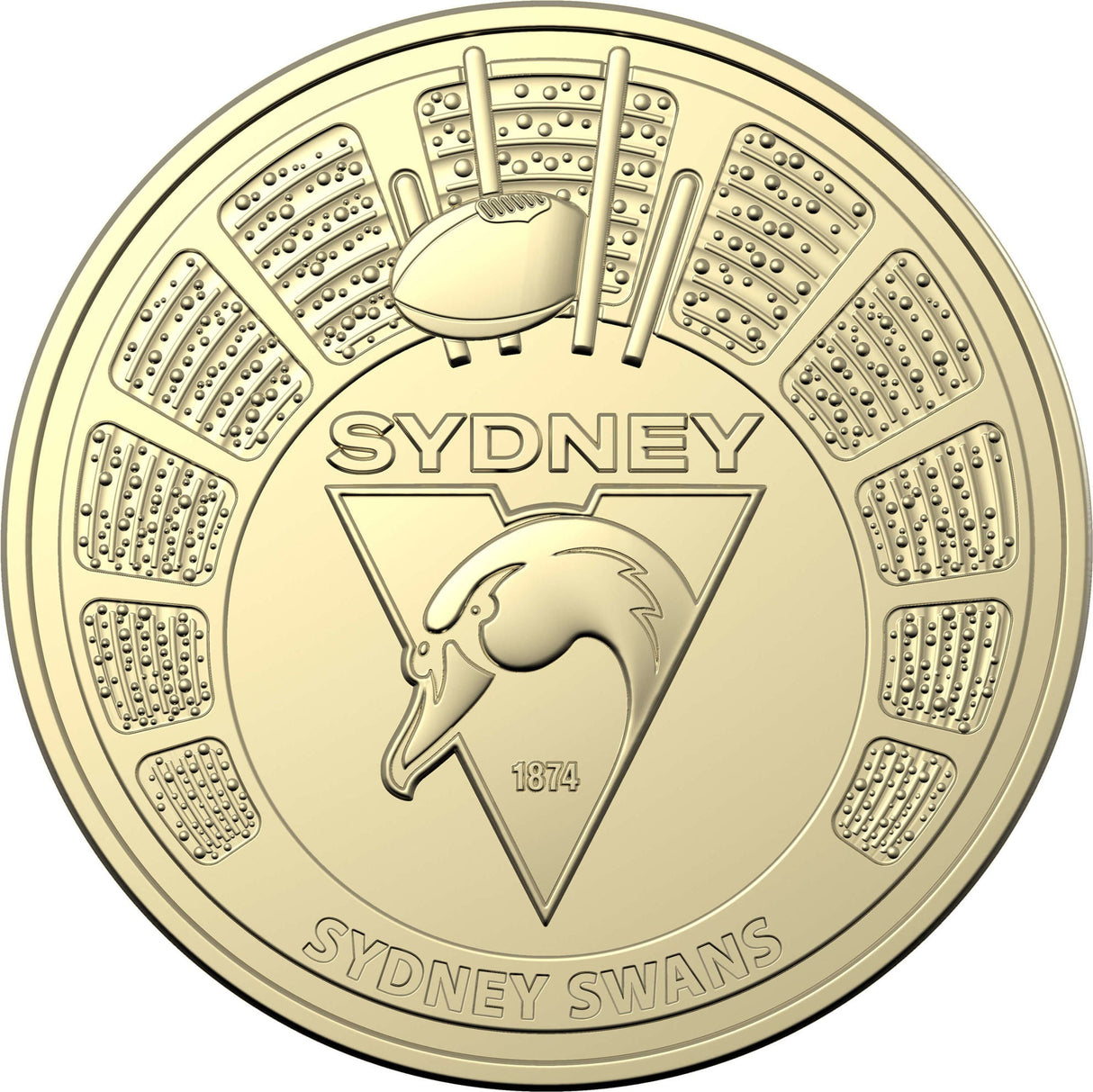 Australian Football League (AFL)  2024 - Uncirculated Coin in 2x2 holder