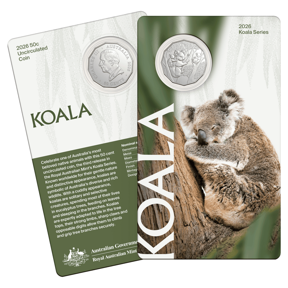 2026 Koala Series 50c Uncirculated Coin