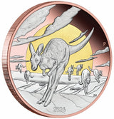 Australia The Outback 2026 $8 Kangaroo Double Gold-plated 5oz Silver Proof Coin