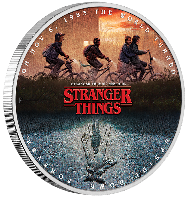Stranger Things - The Upside Down 2026 1oz Silver Coloured Coin