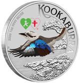 World Money Fair - Coin Show Special Australian Kookaburra 2026 1oz Silver Coloured Coin in Card