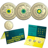 2026 Australian Commonwealth Games Team $2 Coloured Uncirculated Three-Coin Set