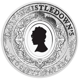 2026 1oz Bridgerton Lady Whistledown Coloured Silver Coin