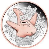 2025 SpongeBob SquarePants - Patrick Star 2oz Silver Proof Gilded Coin