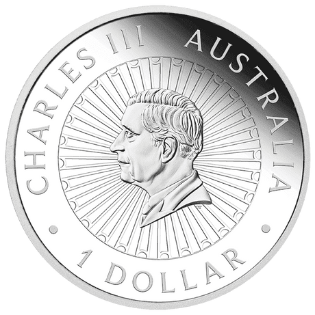 Great Southern Land 2024 1oz Silver Proof Chrysoprase Coin