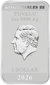 Stranger Things - Season 1 2026 1oz Silver Coloured Rectangular Coin