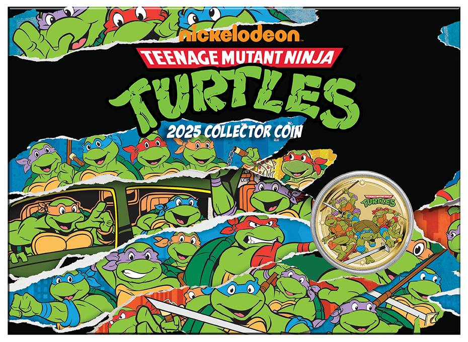Teenage Mutant Ninja Turtles 2025 $1 Coin In Card