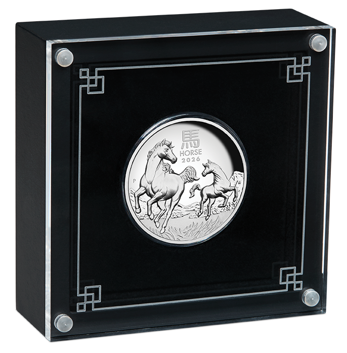 Australian Lunar Series III Year Of The Horse 2026 1oz Silver Proof High Relief Coin