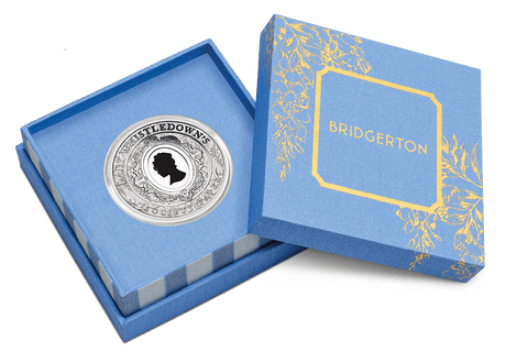 2026 1oz Bridgerton Lady Whistledown Coloured Silver Coin
