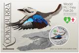 World Money Fair - Coin Show Special Australian Kookaburra 2026 1oz Silver Coloured Coin in Card