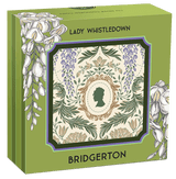 2026 1oz Bridgerton Lady Whistledown Coloured Silver Coin