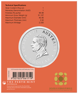 BICE - Australian Koala with Panda Privy 2025 1oz Silver Coin in Card