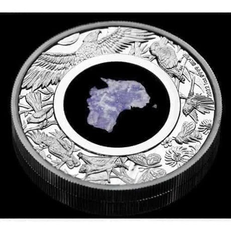2022 Great Southern Land - 1oz Silver Proof Blue Lepidolite Coin