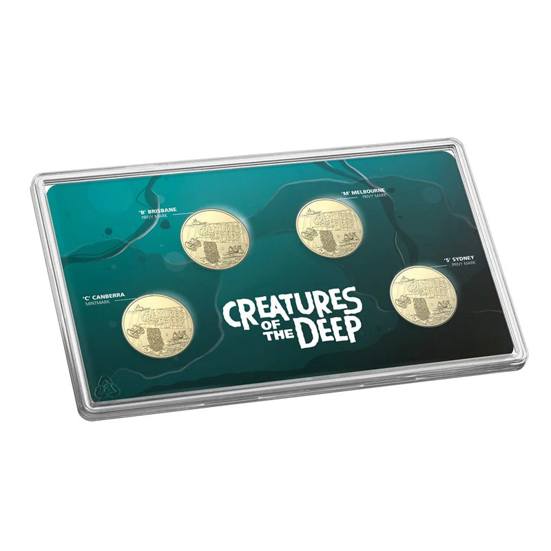 2023 Creatures Of The Deep $1 Mintmark & Privy Mark Set