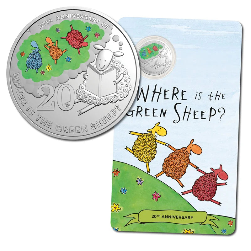 2024 20c Where's the Green Sheep Coin 20th Anniversary Uncirculated Coin