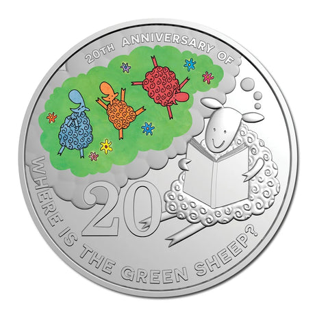 2024 20c Where's the Green Sheep Coin 20th Anniversary Uncirculated Coin