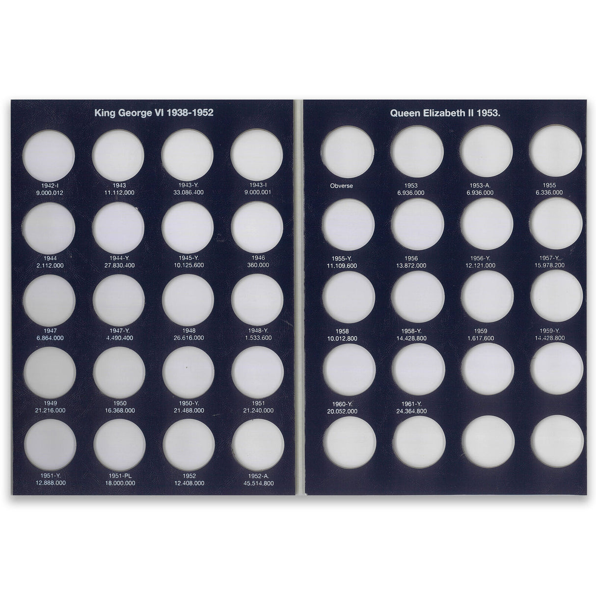 Lighthouse Push-In Coin Album – Australian Penny 1911-1961
